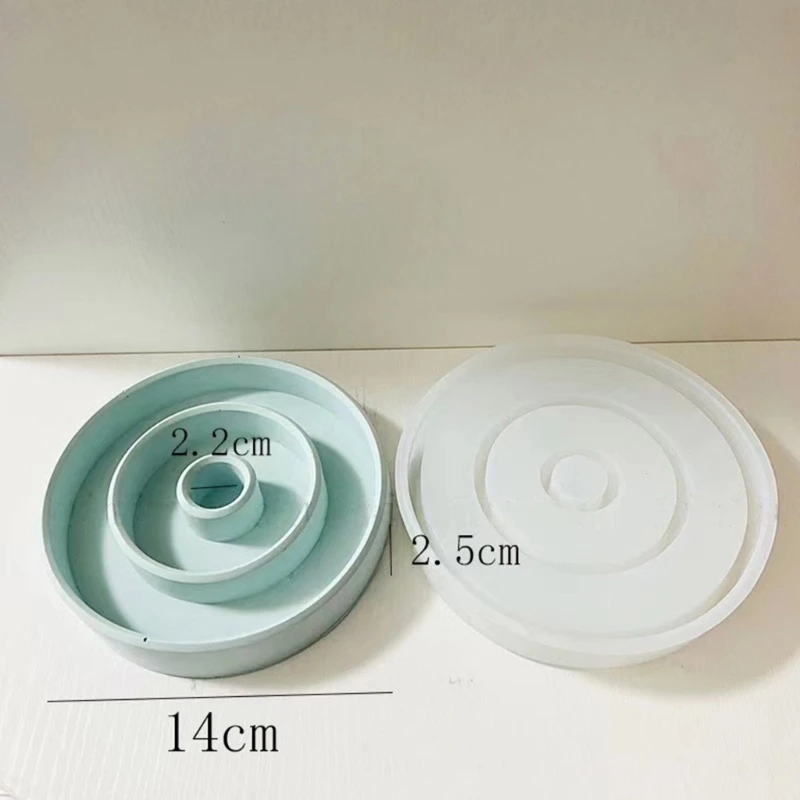 Kreis Kerzenhalter Form handgemachte Beton Gips Form Lippenstift Halter Form Dropsale