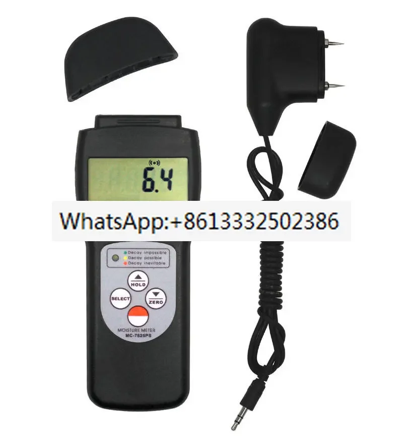 

Moisture Meter MC-7825PS New Digital Moisture Meter 0%~80% Resolution 0.1