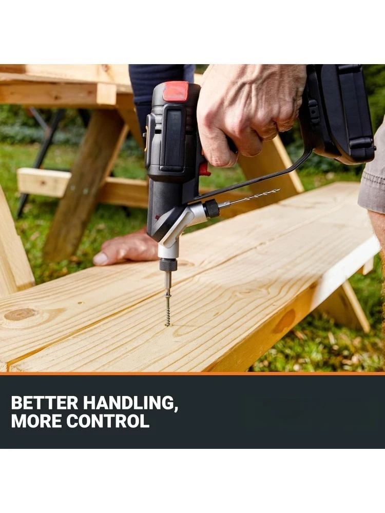 ZZW 20V SwitchDriver 2.0 with 85 pc Accessory Kit, 2-in-1 Brushless Cordless Drill Driver, Drill Set Rotatable Dual 1/4"