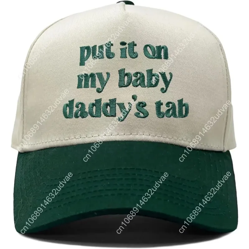

Baby Daddy - Put It On My Tab Funky Junque Adjustable Canvas Snapback Trucker Hat Funny Family Roles Hats