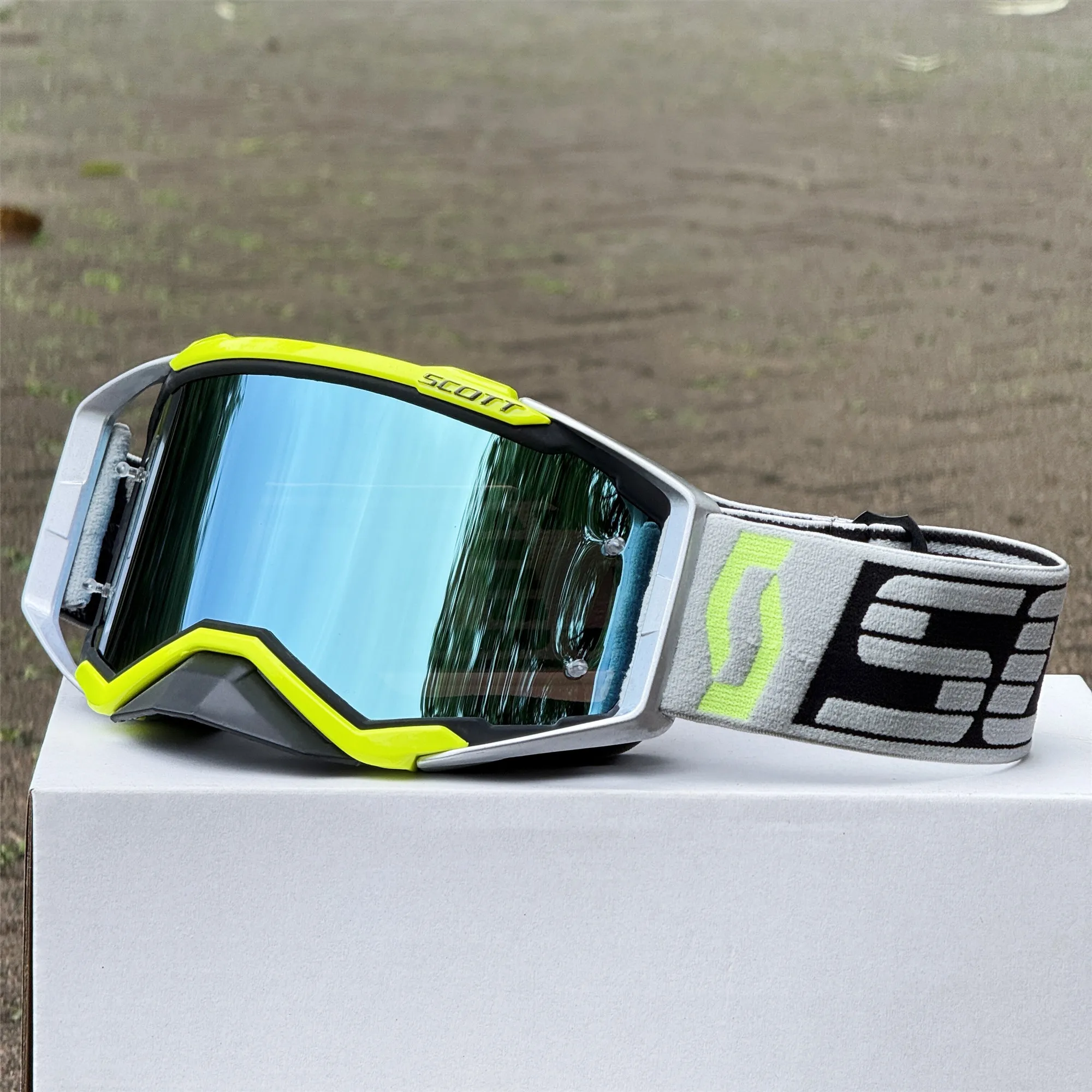 Motorcycle Goggles for Men, Dirt Bike Accessories, Riding UV400 Glasses, Cycling for Motocycles, Mountain BikesBicycles, MX AT image 2