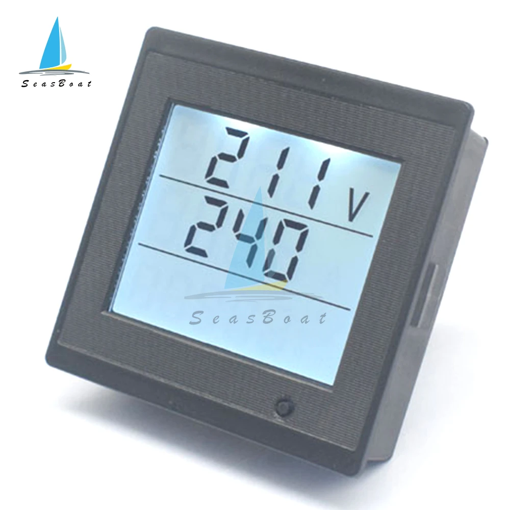 Imagem -03 - Digital Display Led Voltímetro Amperímetro Wattmeter Medidor de Energia Corrente Tensão Tester 12v 24v 220v ac 80300v Dc6v200v 20a