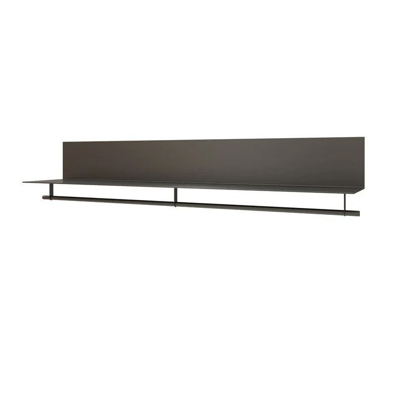 

Modern simple wall rack, shoe rack, clothing store, display above, hanger storage below, display dual-use