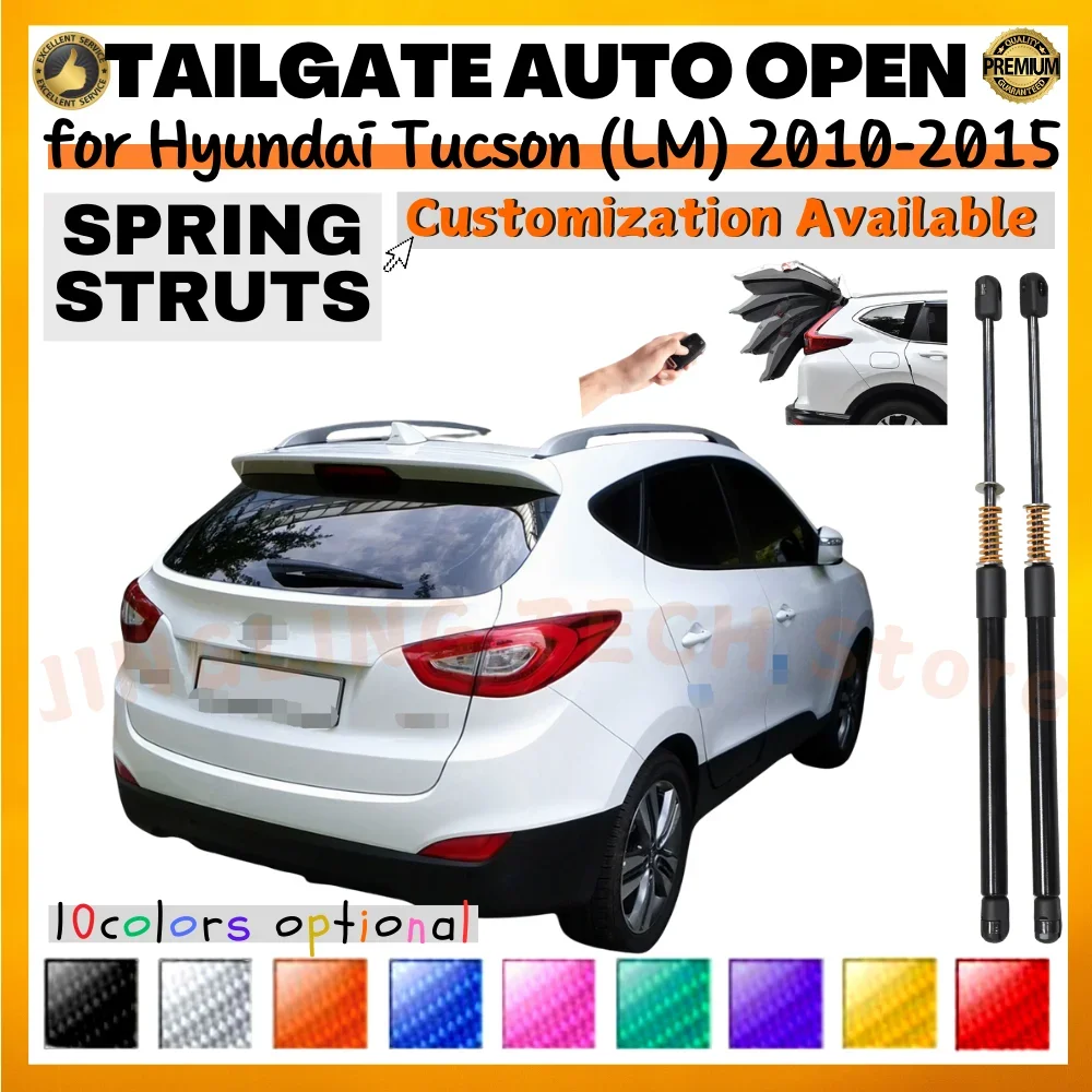 Qty(2) Trunk Struts with Spring for Hyundai Tucson (LM) SUV 2010-2015 Rear Tailgate Boot Lift Supports Shock Absorbers Dampers