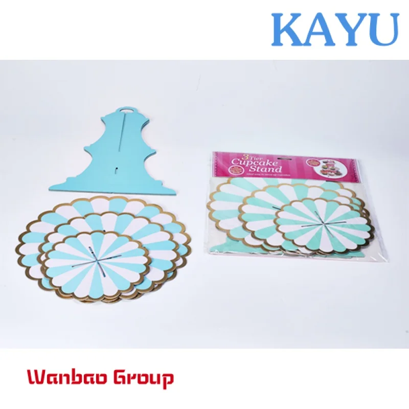 Custom  kitchen accessories  paper wholesale high quality cake stand  suitable round paper cake rack