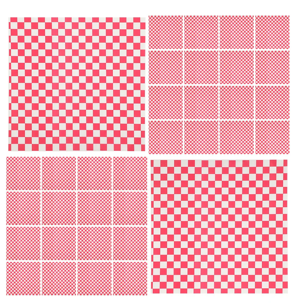 100Pcs Food Packaging Paper Greaseproof Burger Wrapping Sheets for Sandwiches Baked Goods Picnic Food Wrap Paper Liners