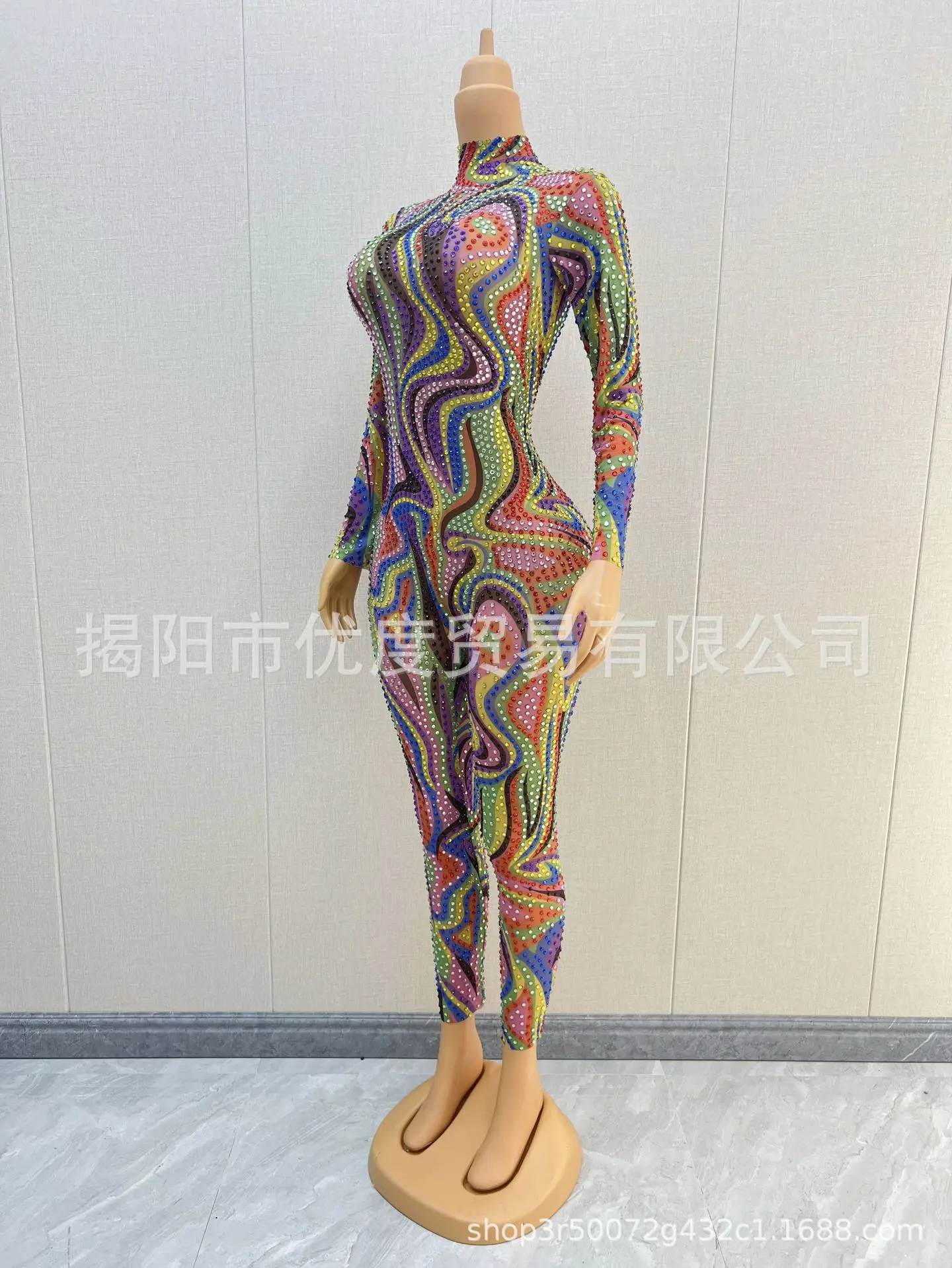 

Узкое сексуальное сетчатое платье в цветную полоску со стразами на день рождения, коктейльное танцевальное вечерние вечерние глазурованные сиамские платья Luxo Para Festa