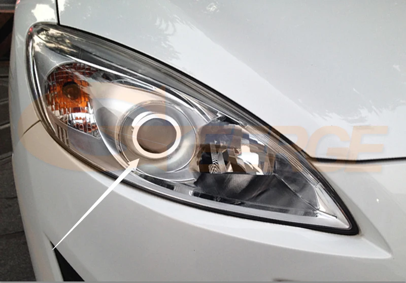 For Mazda 5 Mazda5 Premacy CW 2010 2011 2012 2013 2014 2015 Ultra Bright COB Led Angel Eyes Kit Halo Rings Car Accessories