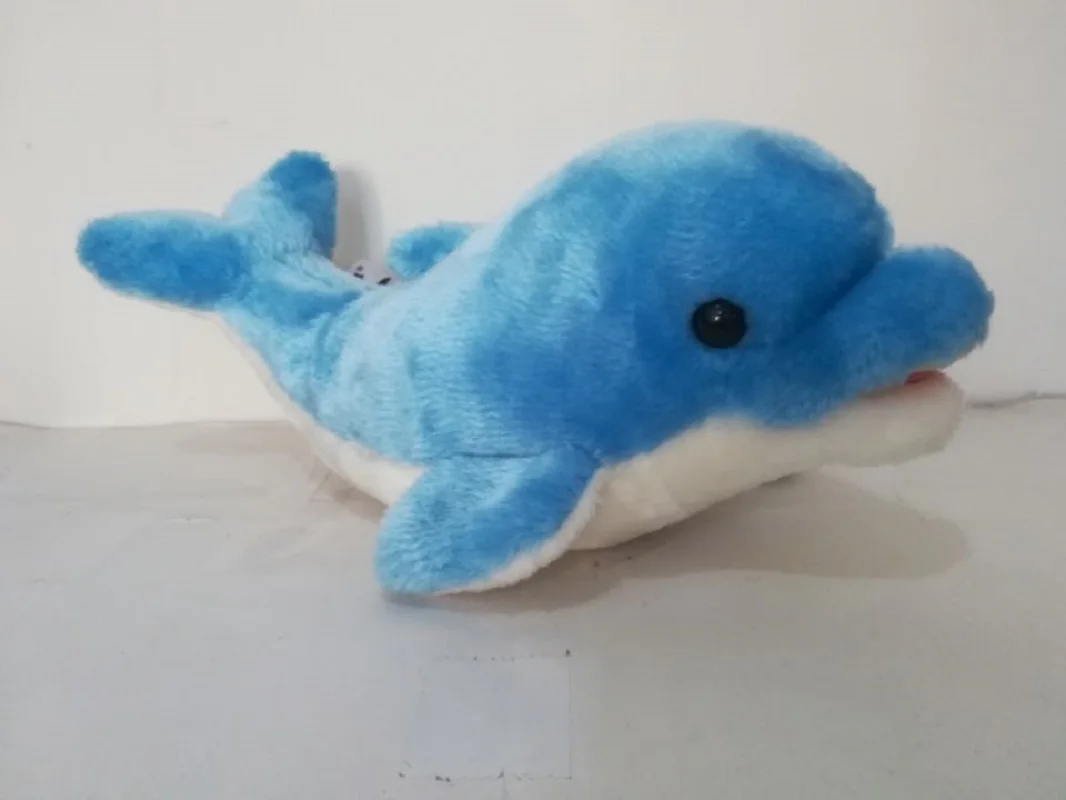 Stuffed Plush Toy 40cm Blue Whale Plush Toy Marine Animal Dolphin Soft Doll Kids Toy Gift B0522