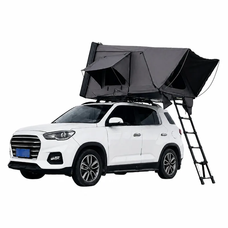 Aluminum alloy sunroof into the car roof tent Fully automatic folding SUV self-driving tour car tent