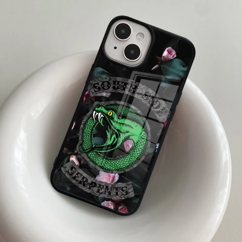 American TV Riverdale Southside Serpent Phone Case For Iphone 14ProMax 11 12 13 Pro Xs Max Mini Xr X 7 8 6 6s Plus PC+TPU Coque