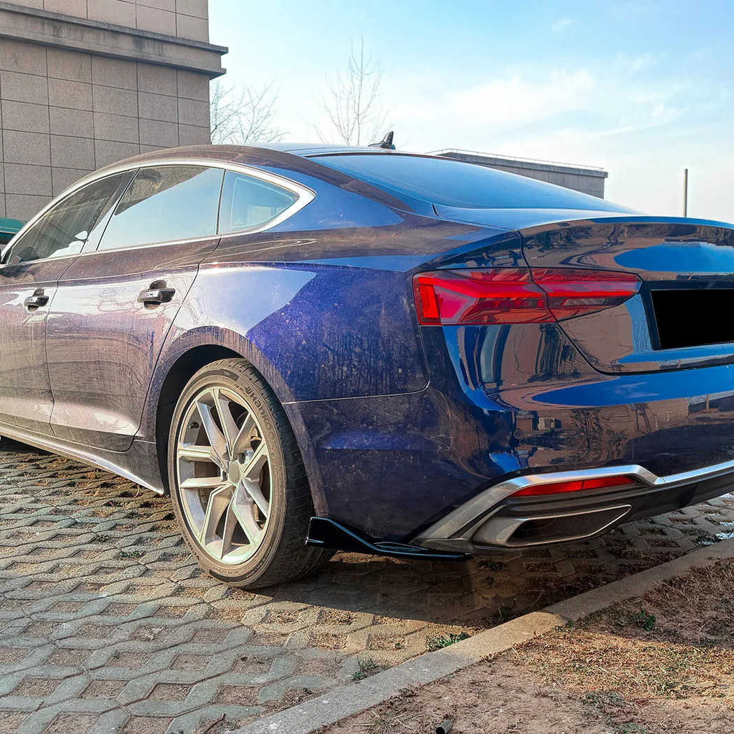 For Audi A5 S5 F5 Sline Sportback 4 Doors 2021-2024 Rear Bumper Diffuser Side Spoiler Corner Cover Splitter Lip Protector Guard - view 6