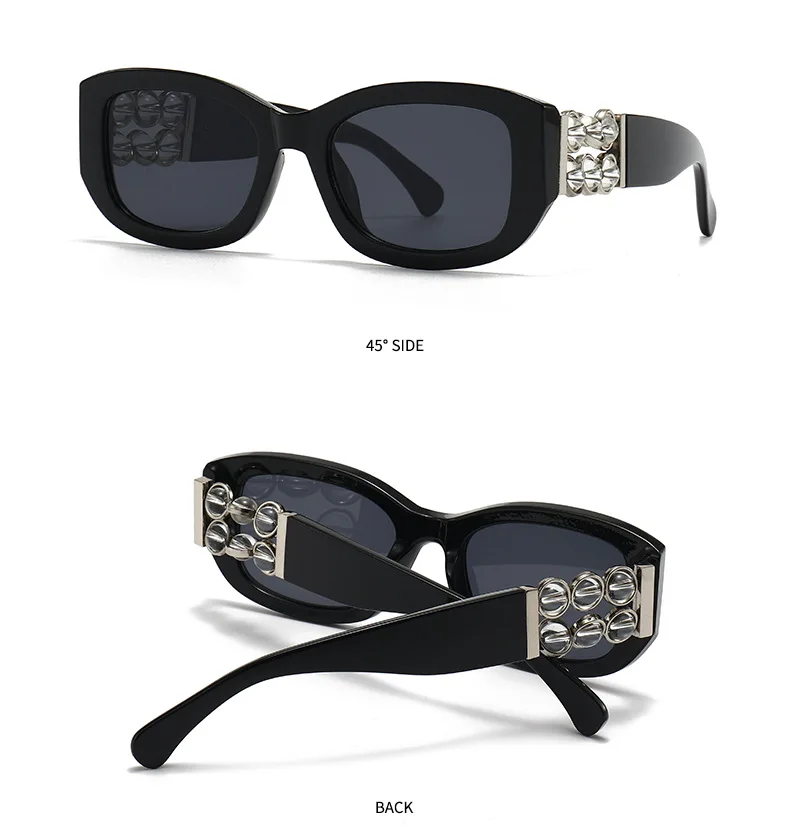 Damen-Sonnenbrille, modische Cat-Eye-Sonnenbrille, großer Rahmen, lila Farbverlauf, Damenbrille, Sonnenbrille für Damen – Detail 12