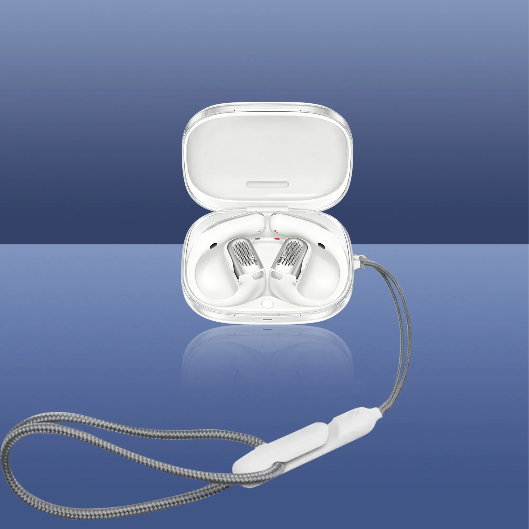 Clear Case for Shokz OpenFit Pro Earbuds Soft TPU Transparent Slim