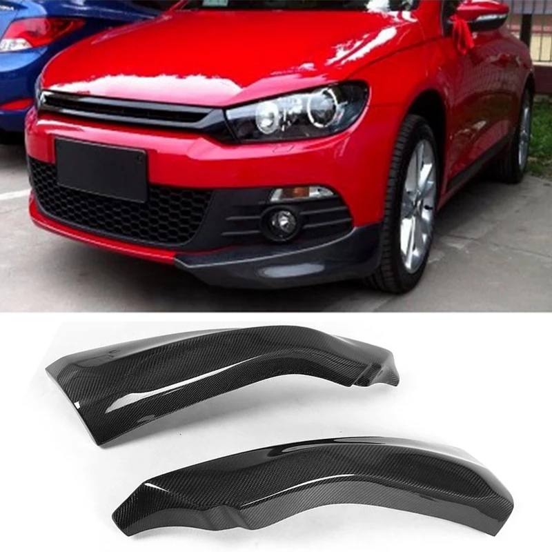 Carbon Fiber Front Bumper Splitters For Volkswage Scirocco Standard Only 10-13 Non R Car Front Bumper Splitters Chin Fins Aprons