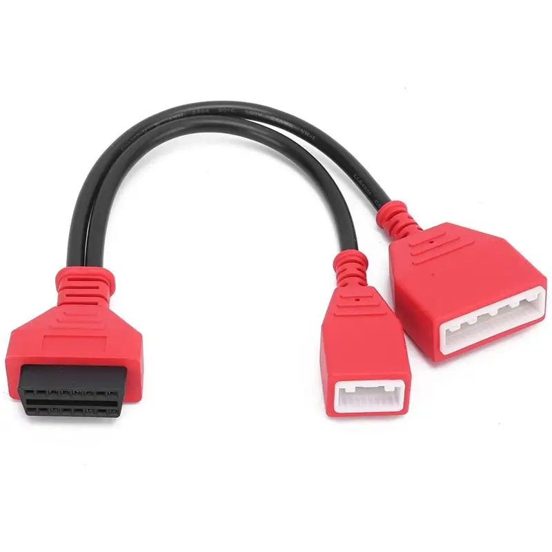 OBD2 Diagnostic Connector Cable, 16+32 OBDII Gateway Adapter Car Diagnostic Tool Replacement For Nissan Sylphy Sentra-A08Q