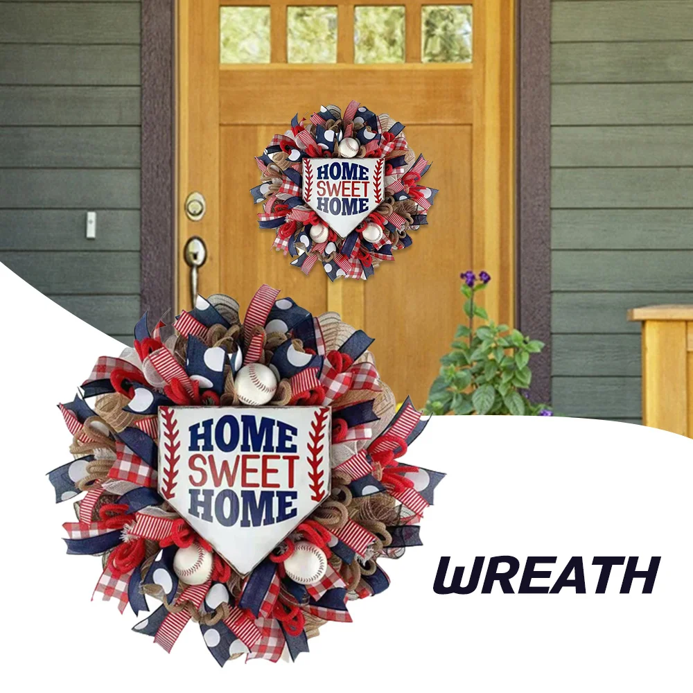 

Венок на День независимости, подвесная дверь, гирлянда на день ветеранов, входная дверь, круглая деревянная