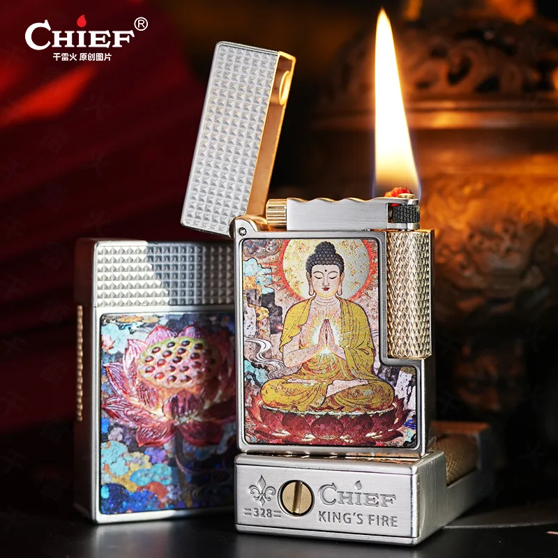 

Leader 328 Keroseine Lighter New Style Double-sided Painted Day Tathagata Personalized Gift Dropshipping Smoking Accessories