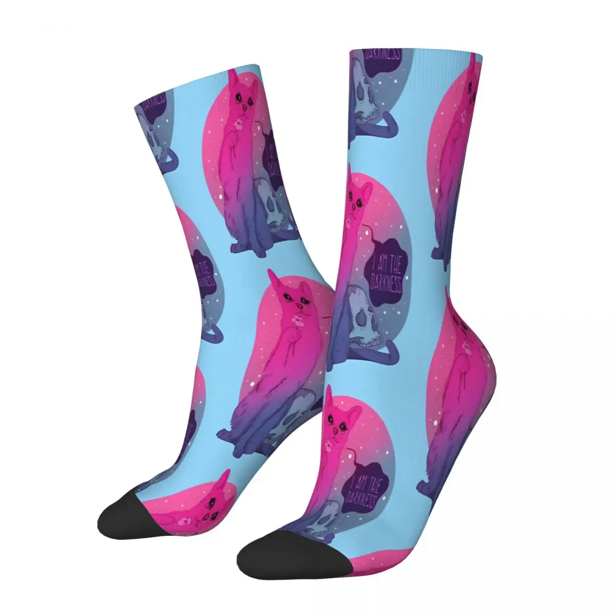 Cat In The Dark Darkness Socks Male Mens Women Spring Stockings Printed