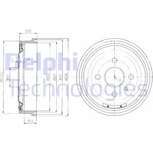 Store code: BF151 for rear brake drum ASTRA, KADETT 09 / 7901 / 01