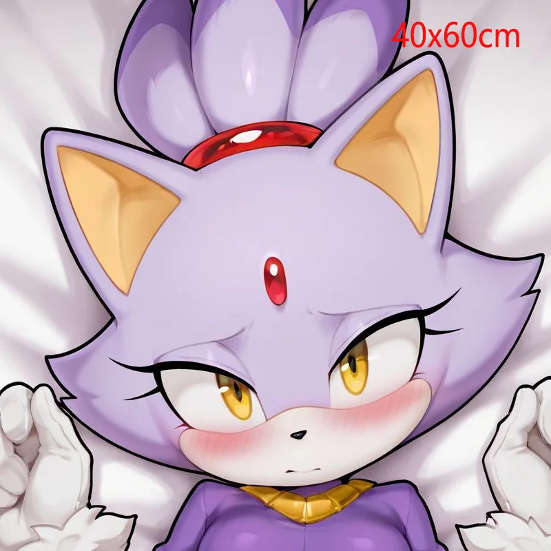 Dakimakura Blaze The Cat Anime 2WAY 40X60cm Body Pillow Cover Sofa Cushion Double-side Print Throw Pillow Case
