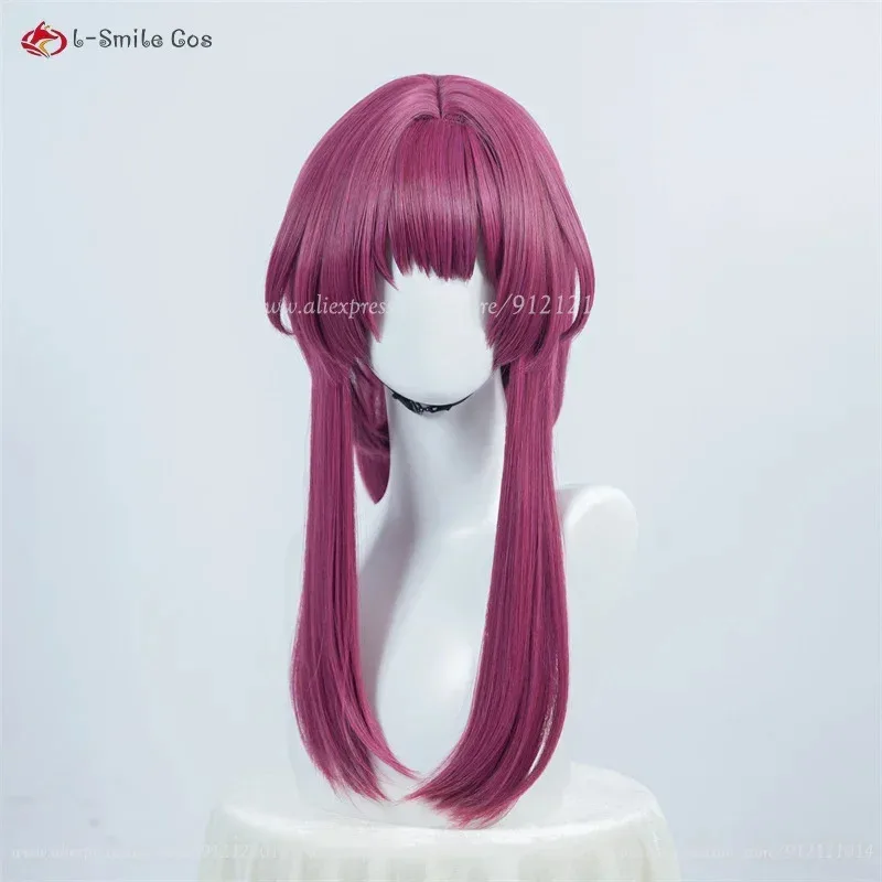 Парик Candy 2025HSR, 43 см, розово-фиолетовые парики с хвостиком, кафка, аксессуар для косплея, аниме, термостойкие синтетические волосы