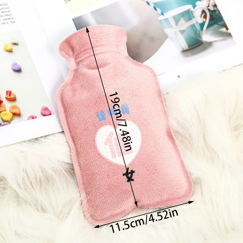 1 Cute Cartoon Water Filled Hot Water Bag, Explosion-Proof Hot Water Bag, Convenient For Keeping Warm In Winter Hot Water Bag