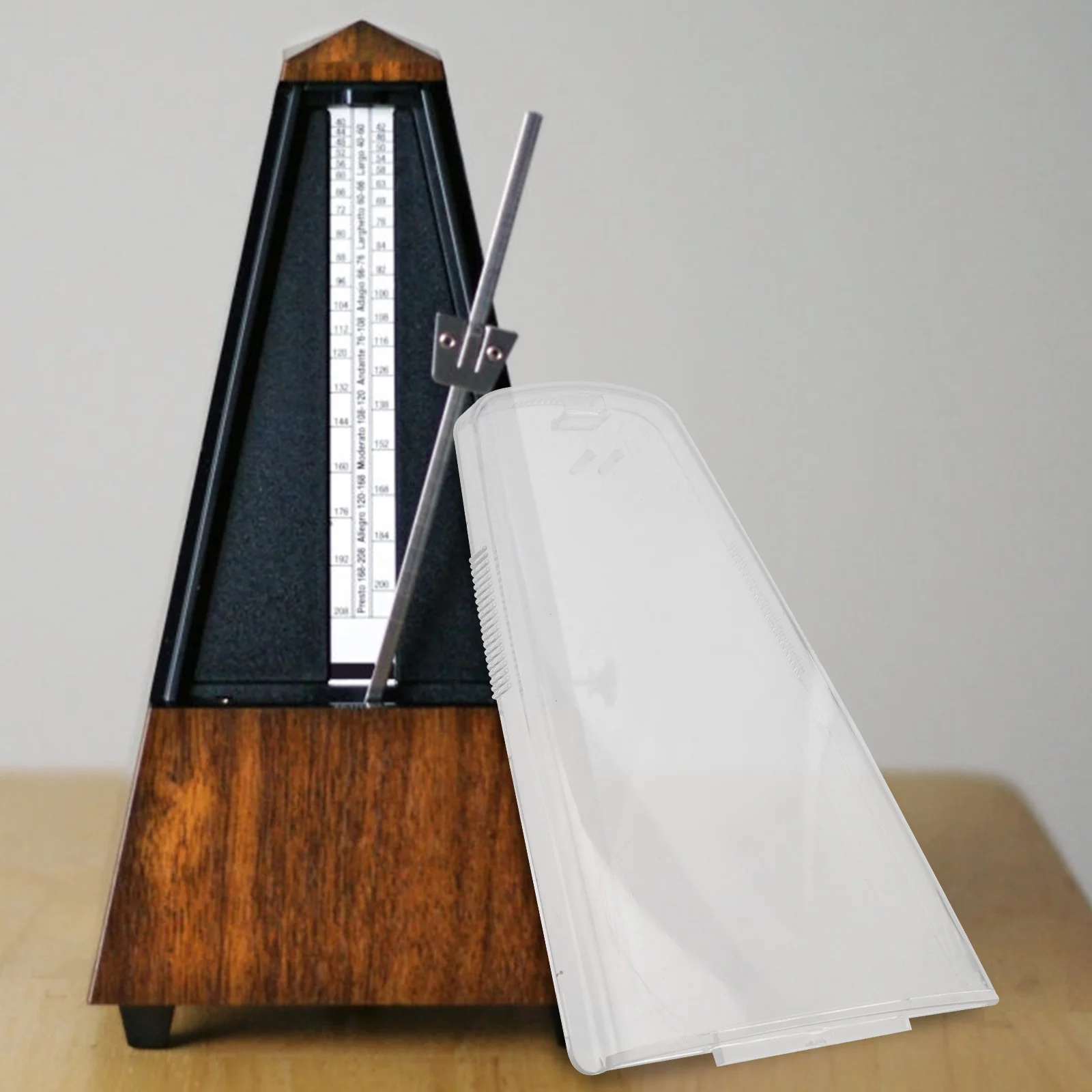 

Universal Piano Metronome Cover Durable Pp Transparent Dust-Proof Sleeve Easy Install Replacement Accessory For Mechanical