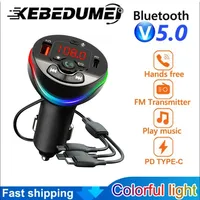 Wireless Car Bluetooth Fm Transmitter Handsfree MP3 Stereo Music Player Car Bluetooth Receiver Car Phone Adapter for Phones