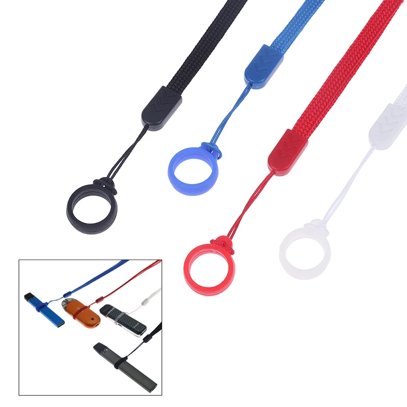 Portable Electronic Cigarette Silicone Ring Lanyard Hanging Anti-drop Rope