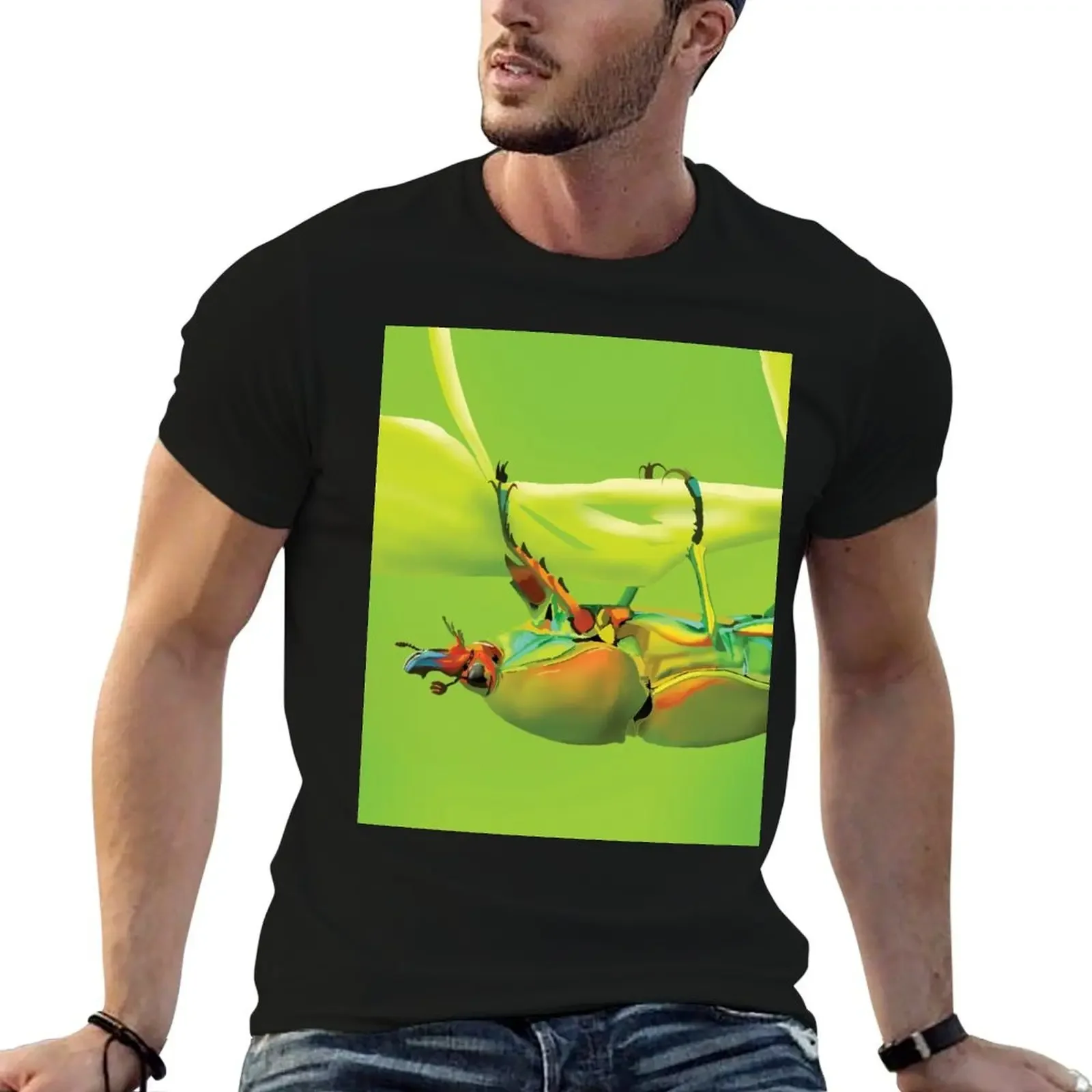 

Golden Stag Beetle T-Shirt Funny t-shirts vintage blue lock oversize t-shirts man mens graphic t-shirts