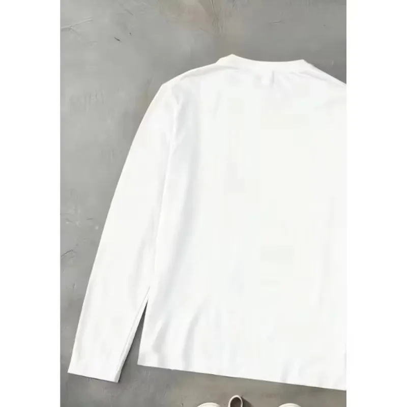 Men's Casual Streetwear Pattern Figure T-shirt Punk Aesthetics Y2K T-shirt Suitable for All Seasons Unisex Long Sleeved T-shirt