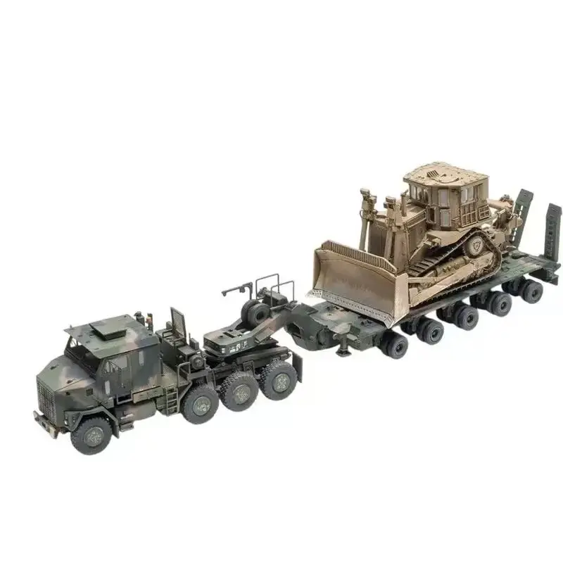 US 70 Ton Heavy Tank Transporter M1070 & M1000 with D9R Dozer 1/72 Scale Model Made by Takom Item Code 5002 Military Vehicle Kit