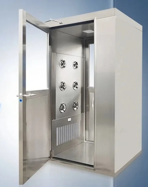 stainless steel air shower factory single single blow double blow dust-free workshop food and cargo shower channel