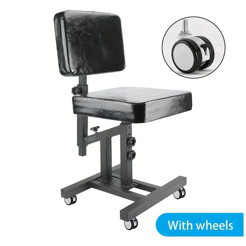 Tattoo Multifunctional Work Chair Integrated Armrest Foldable Adjustable Arm Support Height Adjustable 180 Rotation