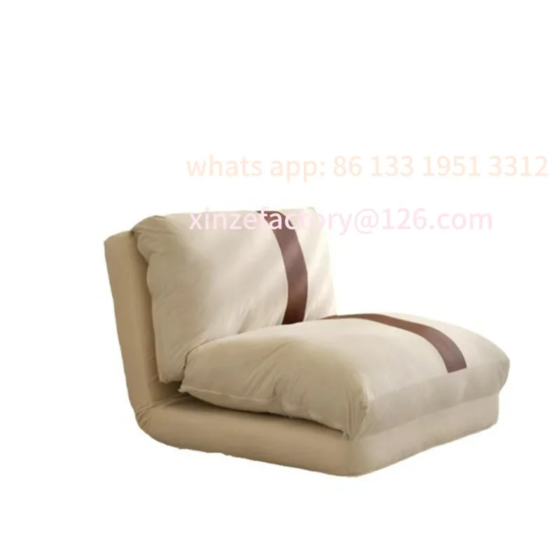 

Simple tatami lazy sofa reclining sleeping single chair living room balcony foldable Swiss roll Internet celebrity explosion