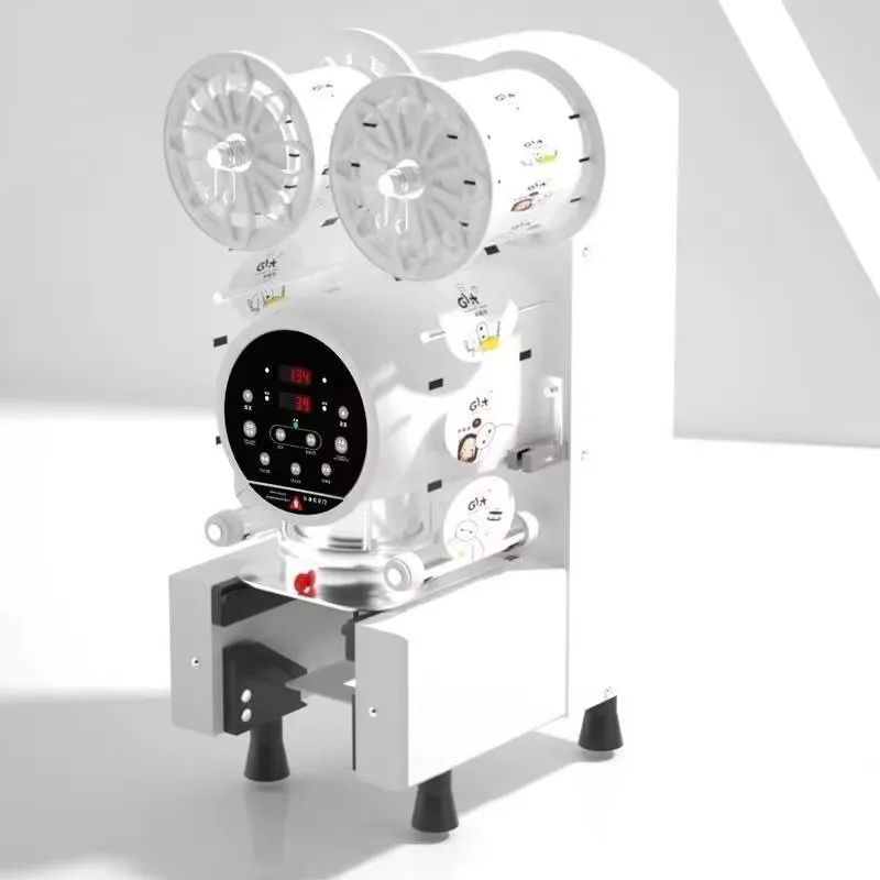 

Automatic bubble boba milk tea juice sealing machine plastic cup filling and sealing machine