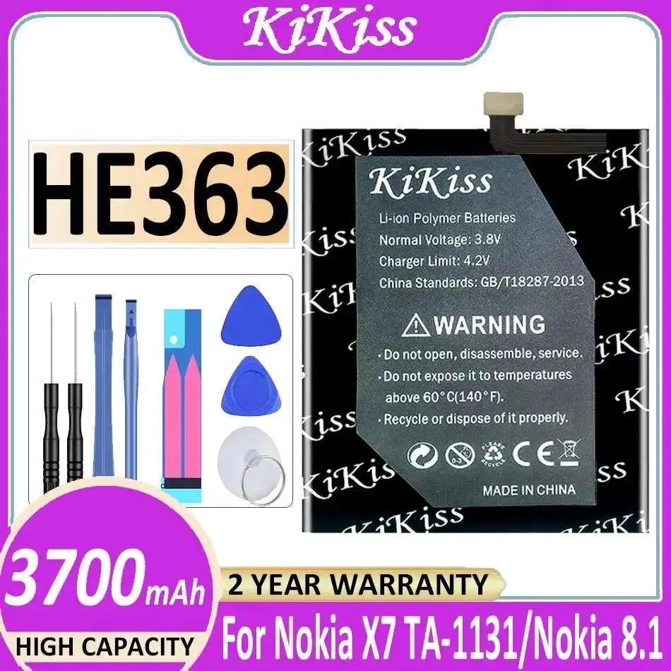 

Mobile Phone Battery For Nokia X7 TA-1131 TA-1119 8.1 TA-1128 High-Capacity 3700Mah Long Lasting HE363