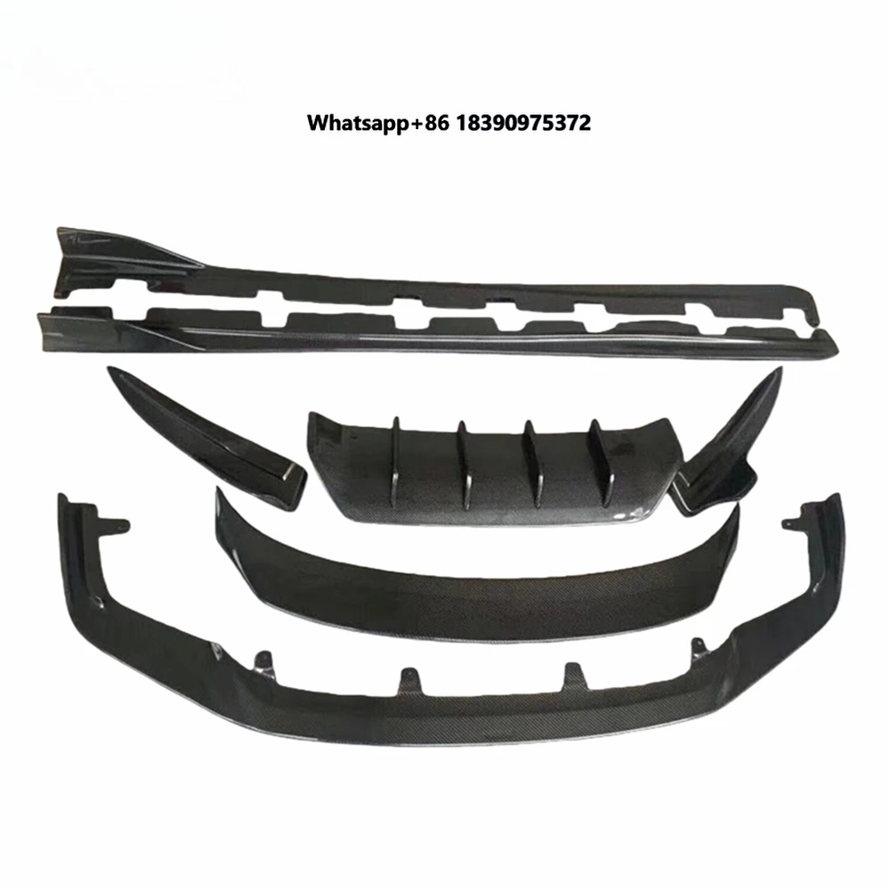 Carbon Fiber Full Set Body Kit Front Rear Diffuser Spoiler Side Skirt for IS300 17-18  New Model Modify
