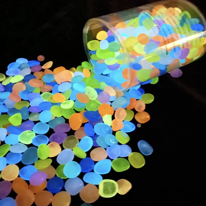 50-200Pcs Luminous Rock, Stone Luminous Dark Garden Pebbles, Sidewalk Fish Tank Decoration, Aquariums, Fish Tanks Loom