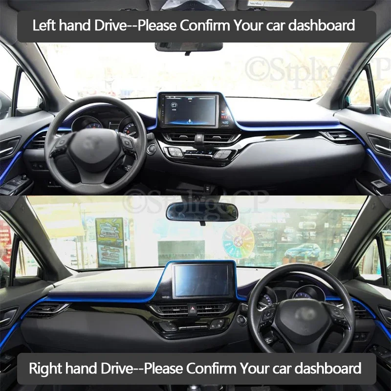 Dashboard Cover Protective Pad for Toyota C-HR 2017 2018 2020 CHR C HR Car Accessories Dash Board Sunshade Carpet Dashmat Mat