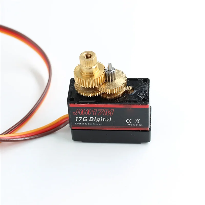 -A25M RC Car Upgrade Peças de reposição Acessórios Servo de engrenagem de metal de três fios para Wltoys 124016,124017,144010,124007 Carro RC