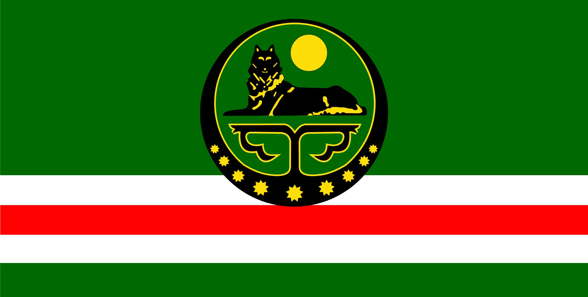 ELECTION 90x150cm   Chechen Republic State Flag