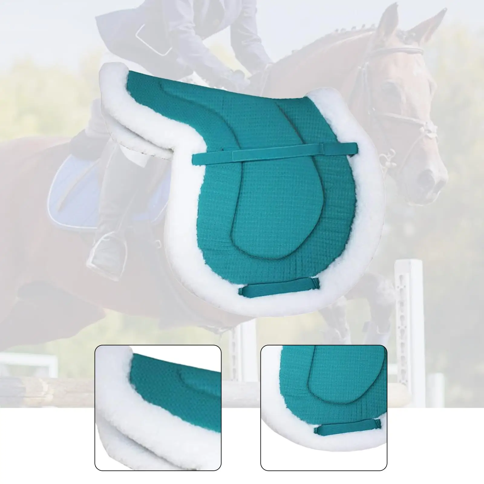 وسادة سرج لخلع الملابس، وسادة ظهر غير قابلة للانزلاق، بطانة سميكة لركوب الخيل، وسادة مقعد الفروسية لتدفئة النادي #5