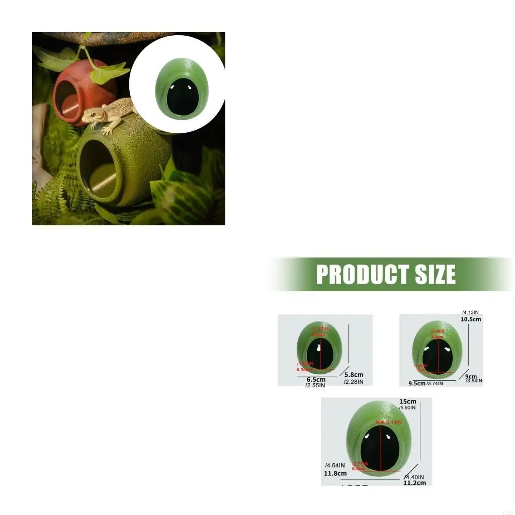 L9BE Artificial Plastic Cave for Decorating Fish Tanks Aquarium Reptiles Decors