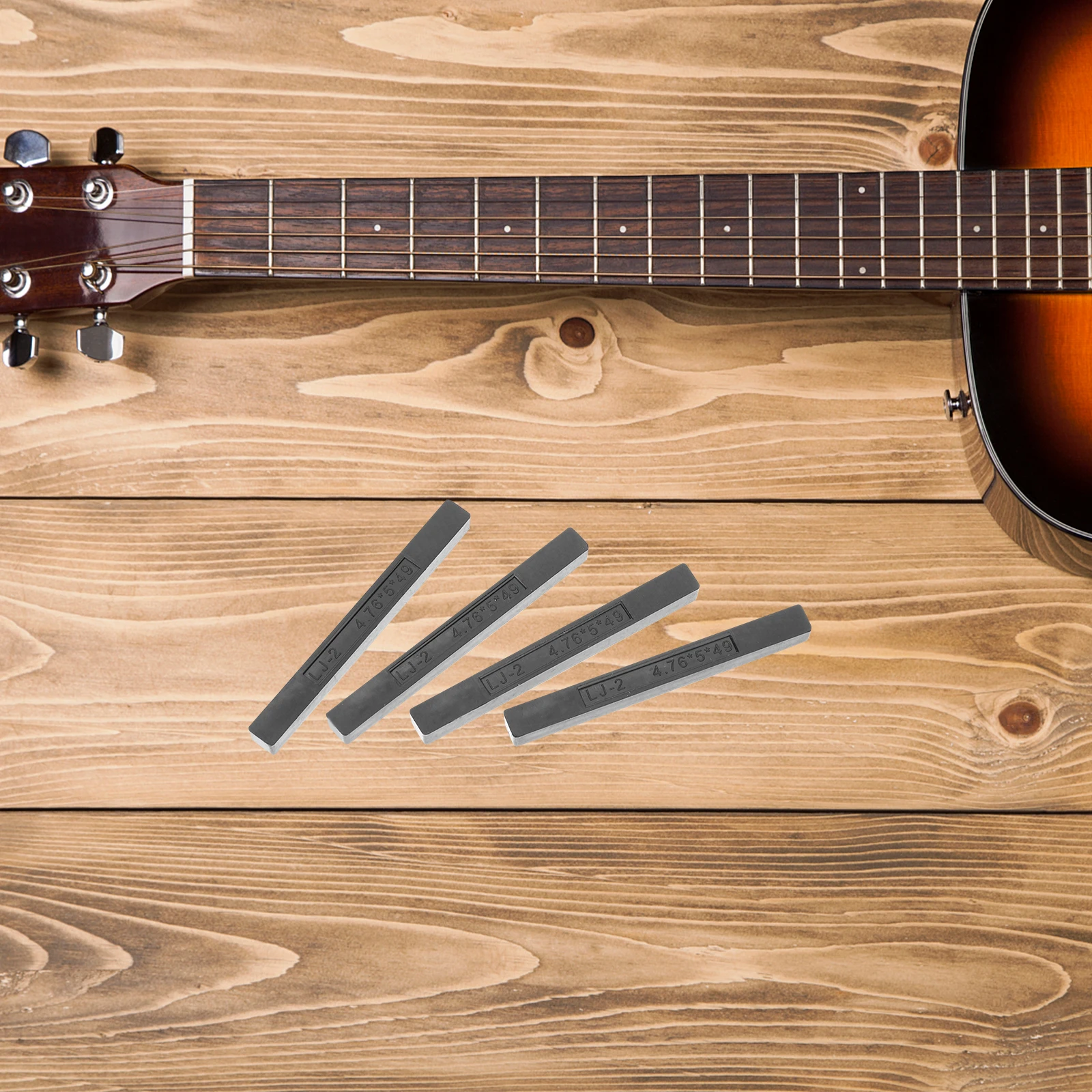 

4Pcs Professional Electric Guitar Pickup Strip, Durable Luthier Tool for Bass and Ukulele, Essential Maintenance Accessory