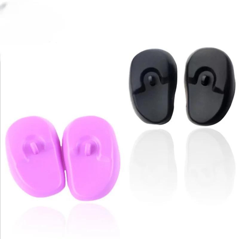 2pcs Silicone Ear Cover Hair Coloring Dyeing Protector Ear Waterproof  Salon Ear Shield Earmuffs Caps Shower Styling Accessories