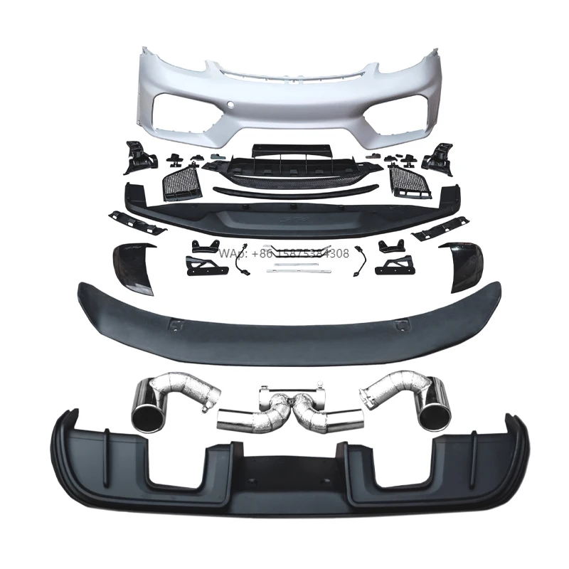 

For 718 Cayman Boxster Upgrade GT4 OEM Large Enveloping Tail Rear Lip Kit Modification