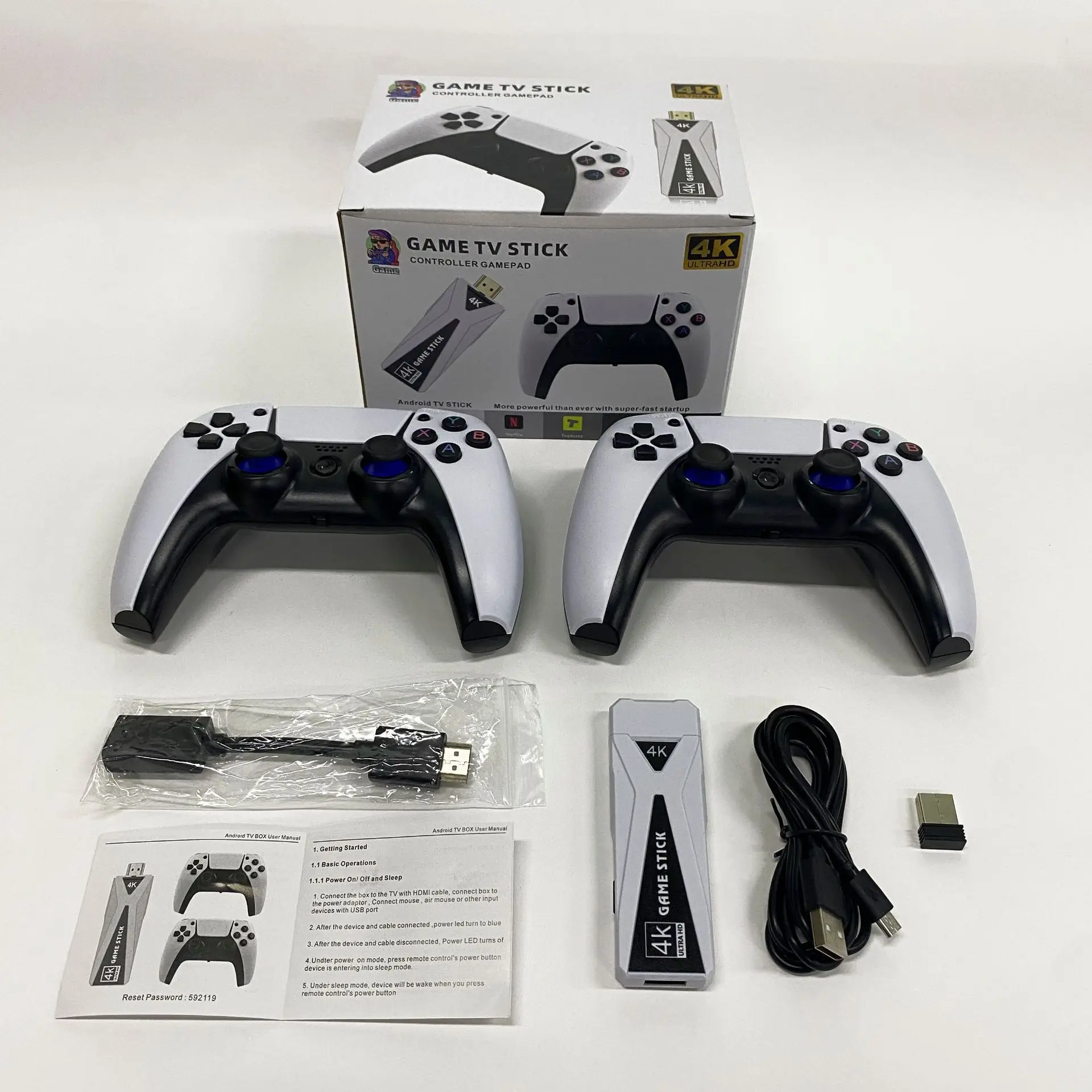 

Игровая консоль GT68 HD 4K 10000, Беспроводная игровая приставка с поддержкой Bluetooth, 128 ГБ