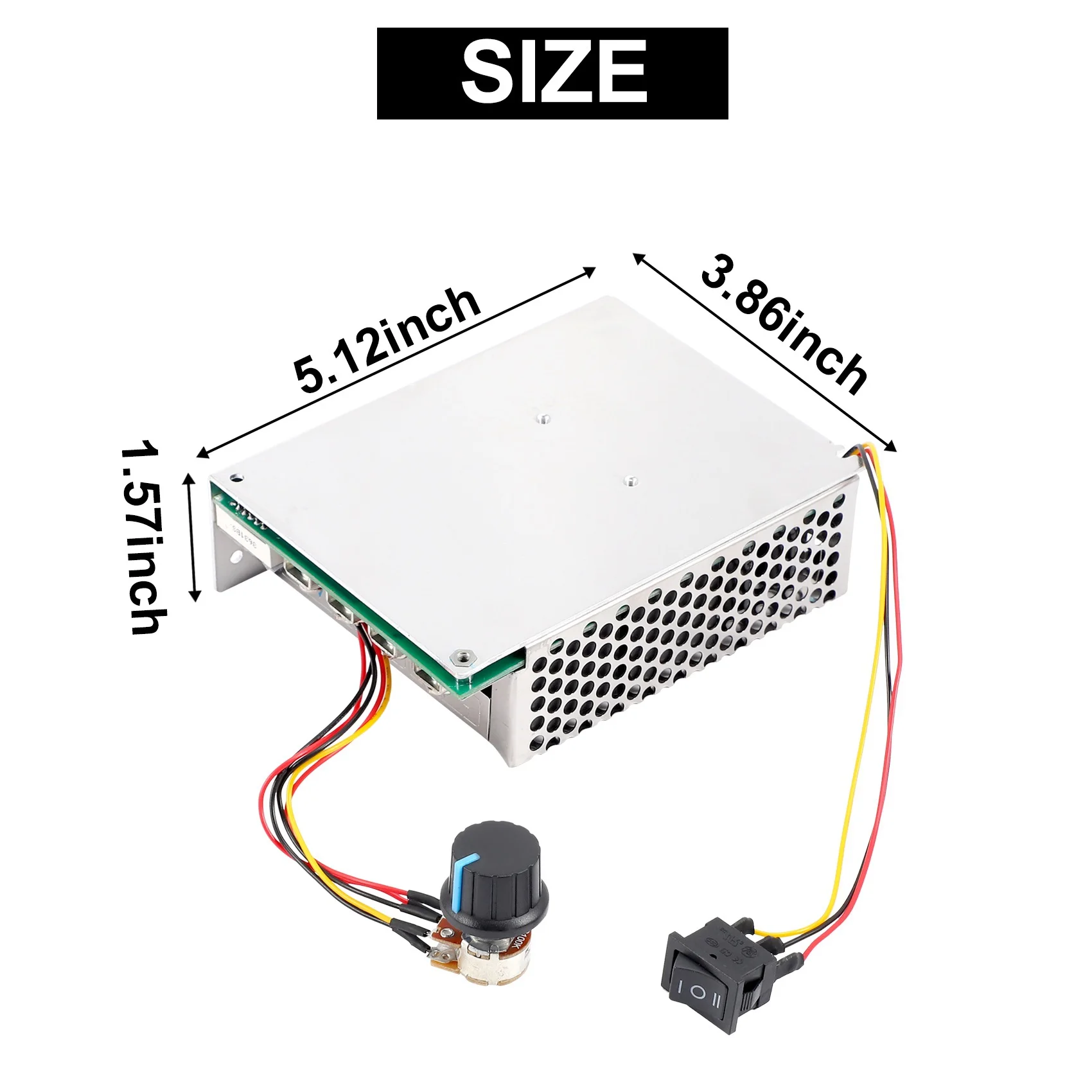 모터 속도 컨트롤러, 가역 PWM 제어, 정방향 및 역방향 컨트롤러, DC 10-55V, 100A, 3000W